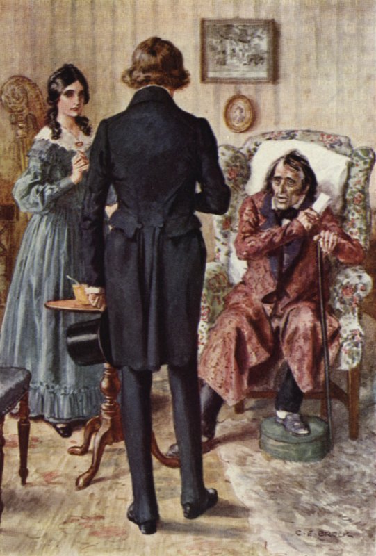 Nicholas Nickleby için İllüstrasyon by after Charles Edmund Brock