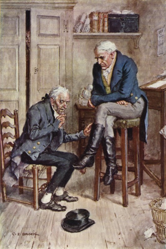 Nicholas Nickleby için İllüstrasyon by after Charles Edmund Brock