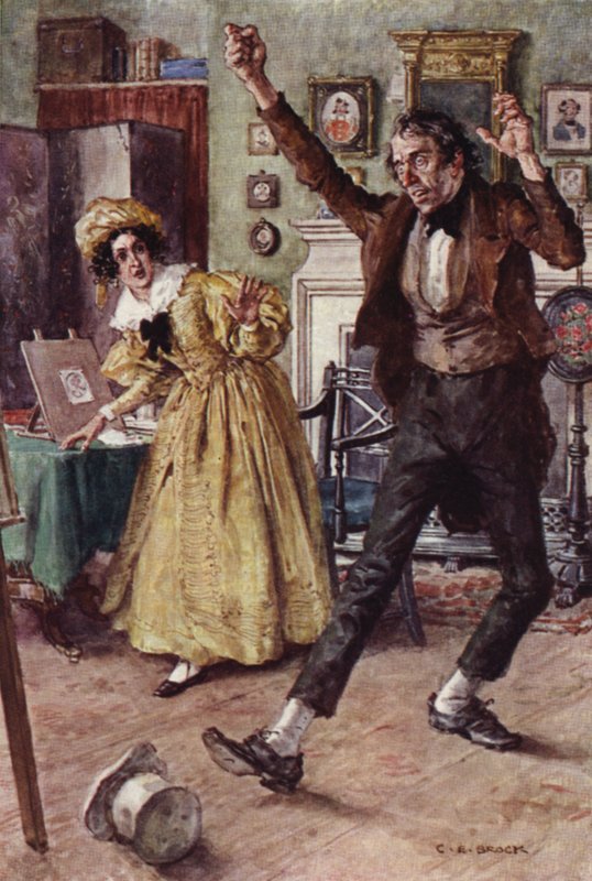 Nicholas Nickleby için İllüstrasyon by after Charles Edmund Brock