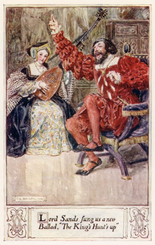 Lord Sands bize yeni bir Ballad söyledi, The Kings Hunts up by after Charles Edmund Brock