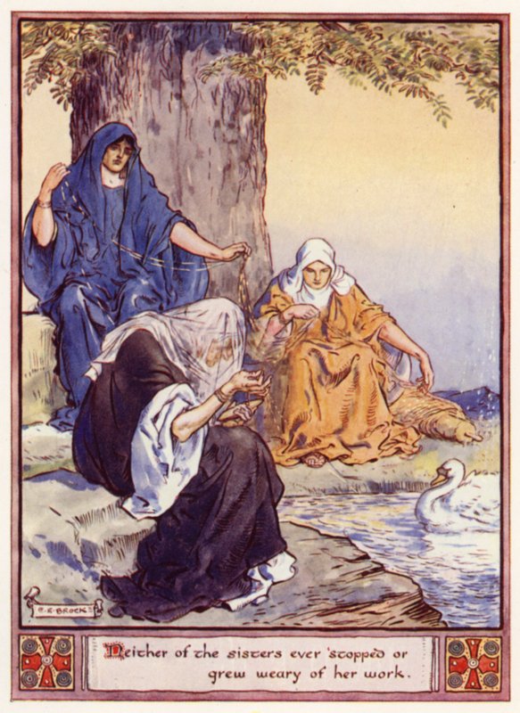 Kız kardeşlerden hiçbiri işini hiç bırakmadı ya da yorulmadı by after Charles Edmund Brock