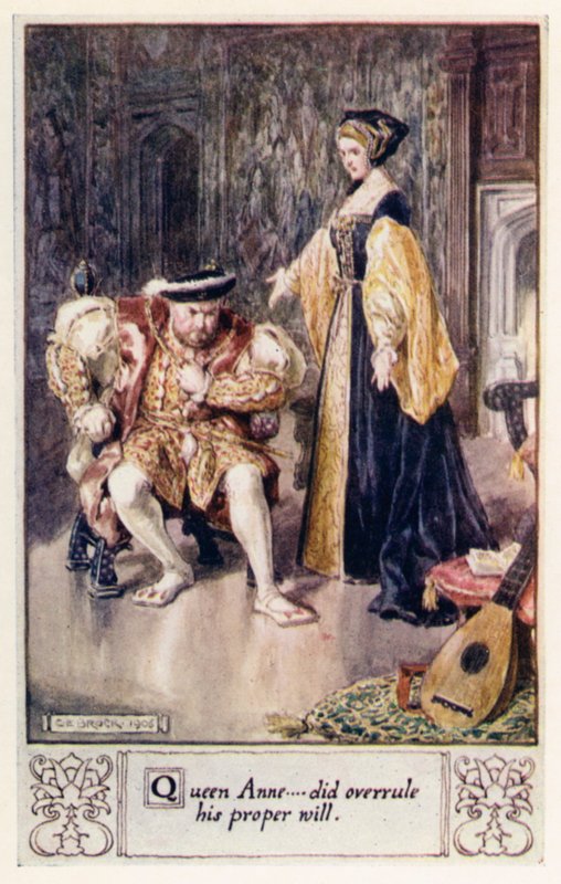 Kraliçe Anne, uygun iradesini geçersiz kıldı by after Charles Edmund Brock