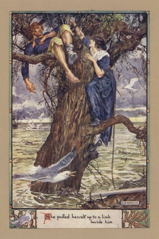Kendini onun yanında bir uzuvya çekti by after Charles Edmund Brock