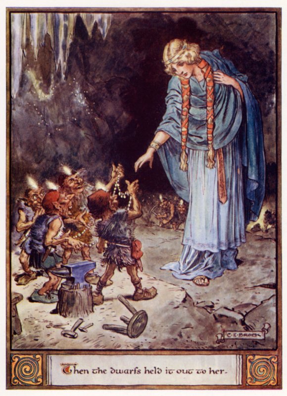 Sonra cüceler ona uzattı by after Charles Edmund Brock