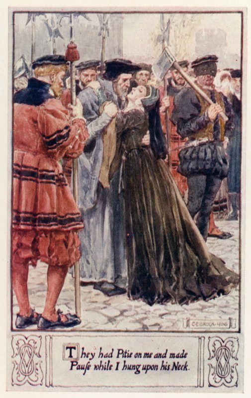 Üzerimde Pitie vardı ve ben onun Boynuna asılırken Duraklattılar by after Charles Edmund Brock