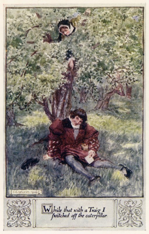 Bir Dal ile iken tırtılı kapattım by after Charles Edmund Brock