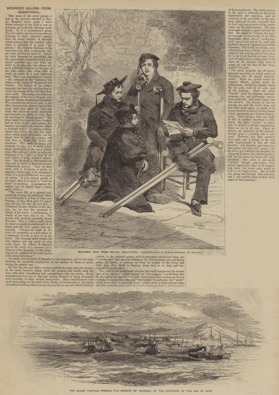 Sivastopol'dan Yaralı Denizciler by after Edmond Morin