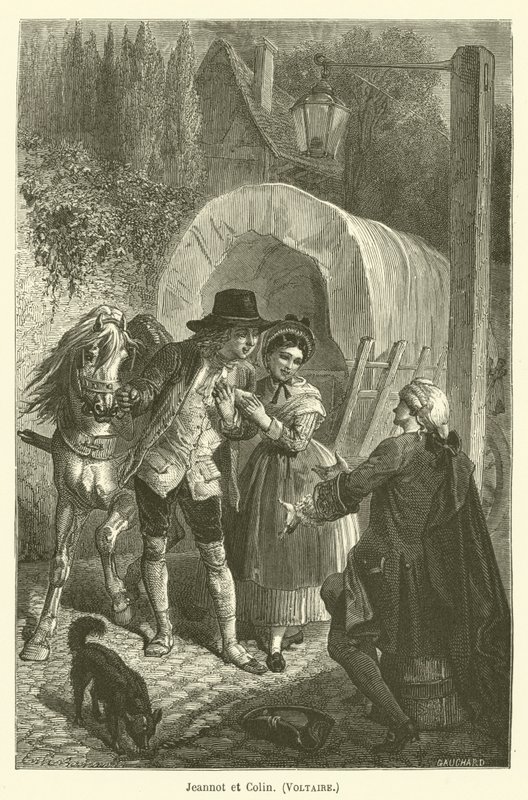 Jeannot ve Colin, Voltaire by after Emile Antoine Bayard