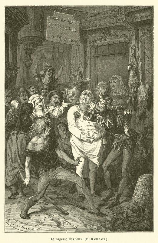 Aptalların bilgeliği, F Rabelais by after Emile Antoine Bayard