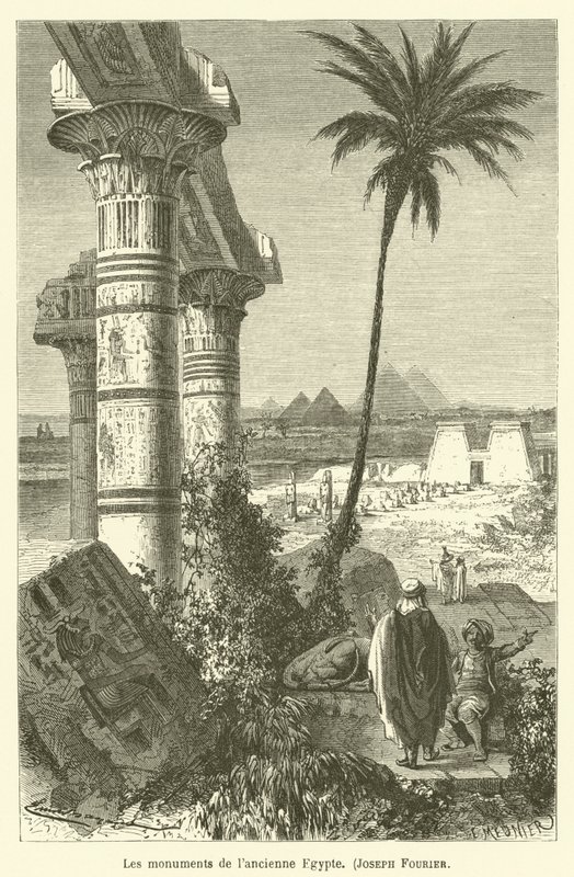 Eski Mısır anıtları, Joseph Fourier by after Emile Antoine Bayard