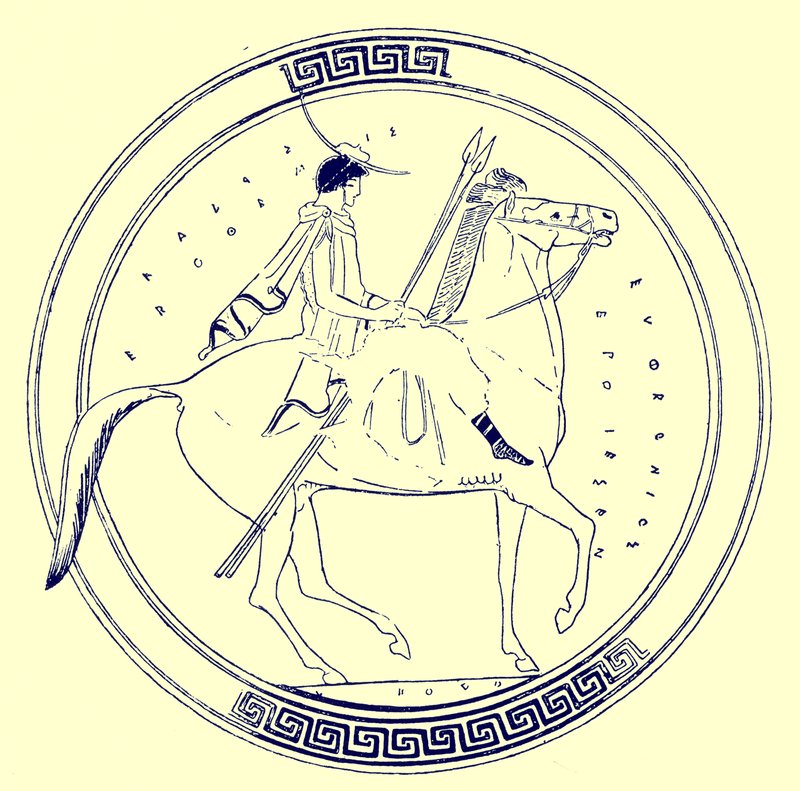 Atlı çocuk, J. E. Harrison ve D. S. MacColl