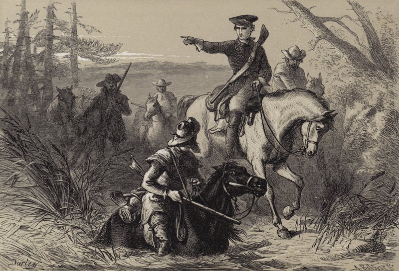 Binbaşı Washington, Fransız Komutanına Görevinde by after Felix Octavius Carr Darley