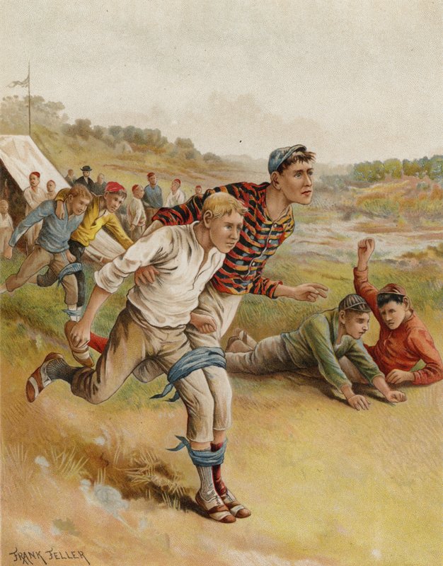 Üç Ayaklı Bir Yarış (chromolitho) by after Frank Feller