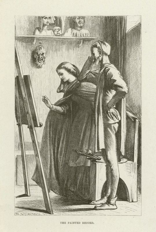 George Eliot tarafından Romola için illüstrasyon by after Frederic Leighton