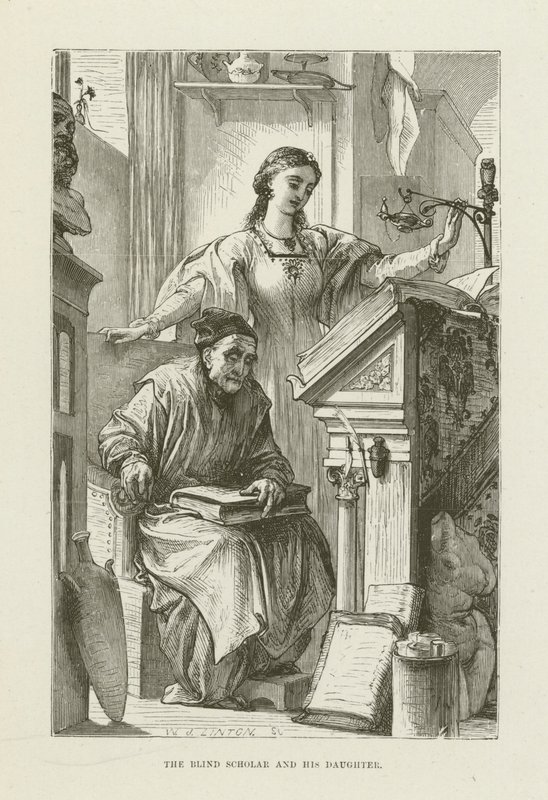 George Eliot tarafından Romola için illüstrasyon by after Frederic Leighton