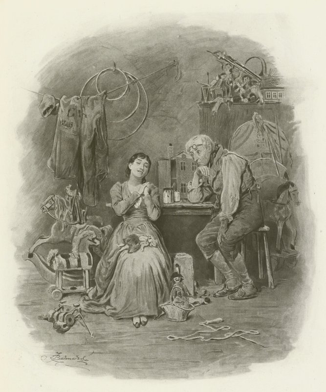 Caleb Plummer ve Kör Kızı by after Frederick Barnard