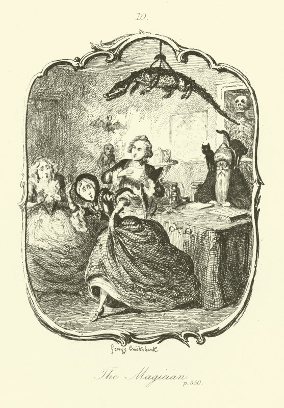 Tobias Smollett tarafından Peregrine Turşu için İllüstrasyon by after George Cruikshank