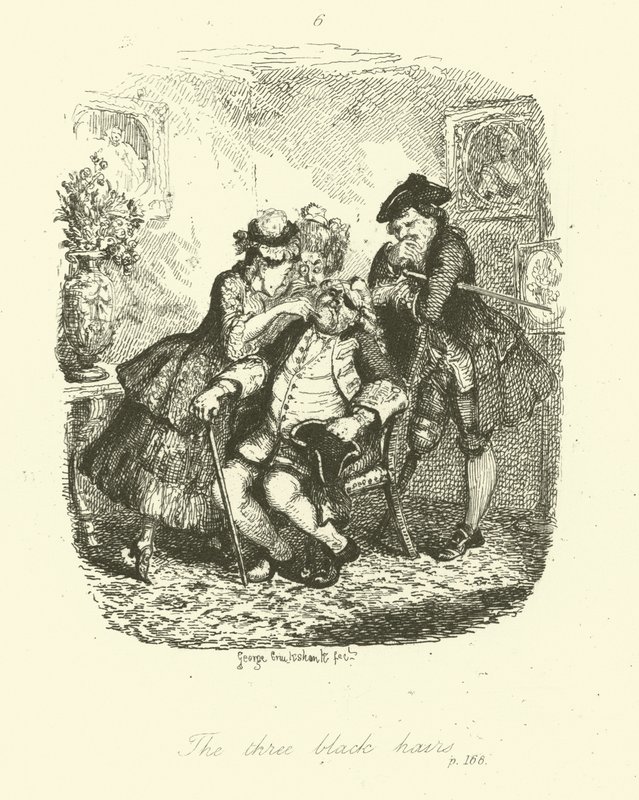 Tobias Smollett tarafından Peregrine Turşu için İllüstrasyon by after George Cruikshank