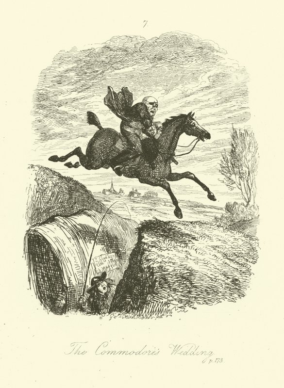 Tobias Smollett tarafından Peregrine Turşu için İllüstrasyon by after George Cruikshank