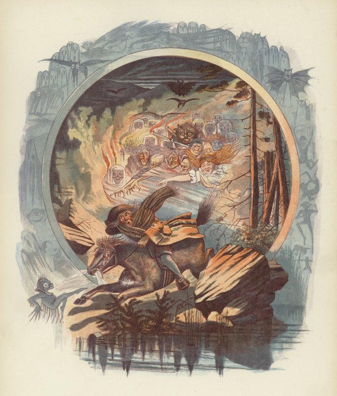 Robert Burns tarafından Tam OShanter için İllüstrasyon by after George Cruikshank
