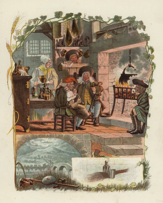 Robert Burns tarafından Tam OShanter için İllüstrasyon by after George Cruikshank