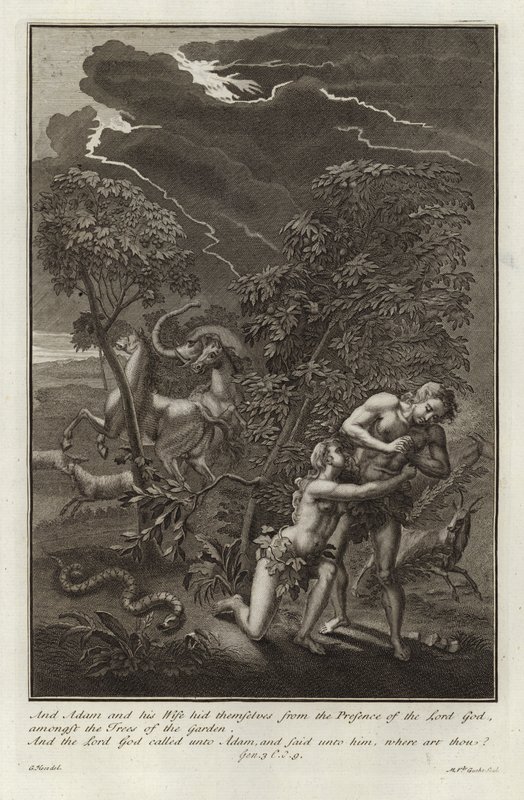 Adem ve Havva, Düşüş by after Gerard Hoet