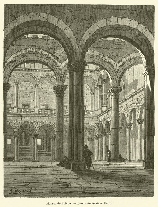 Alcazar de Tolede by Gustave after Dore