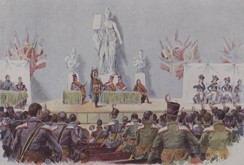 Mars Okulu Anılarından İllüstrasyon by after Henri Georges Jacques Chartier