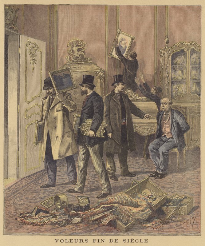 cüretkar bir soygun by after Henri Meyer