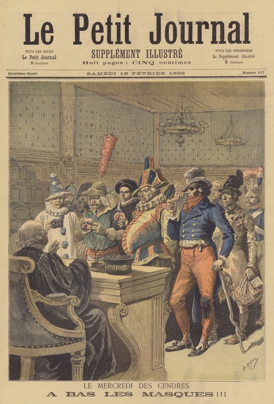 Paskalya öncesi perhizin ilk Çarşambası. Maskelerle aşağı by after Henri Meyer