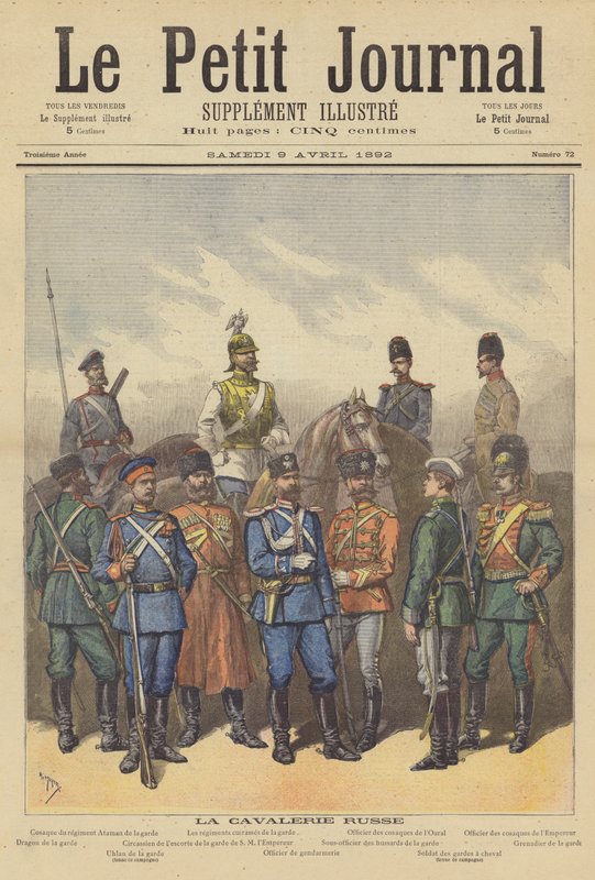 Rus Ordusu Süvarileri by after Henri Meyer