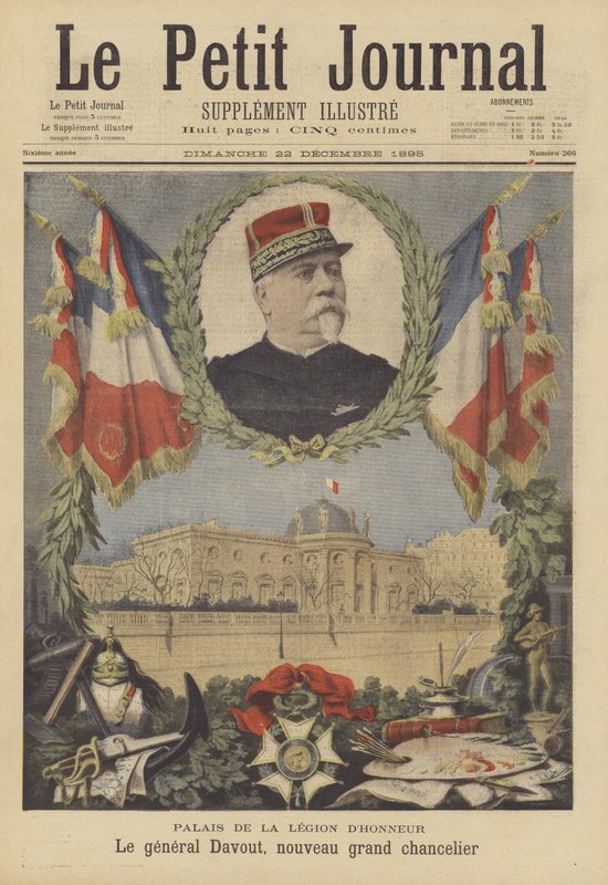 Palais de la Legion dhonneur ve General Davout, düzenin yeni Büyük Şansölyesi by after Henri Meyer