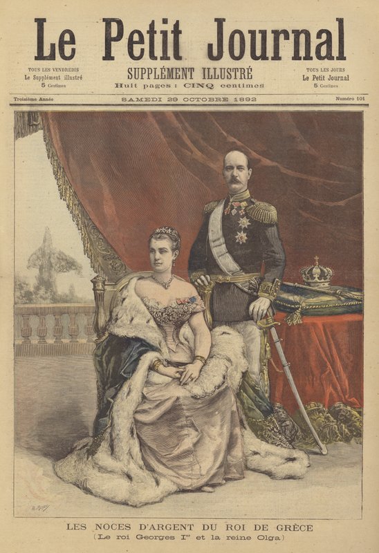 Yunanistan Kralı I. George ve Kraliçe Olga