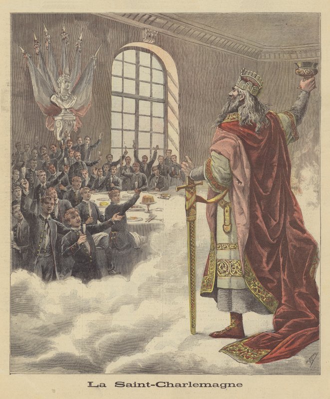 Paris Üniversitesi öğrencileri Charlemagne