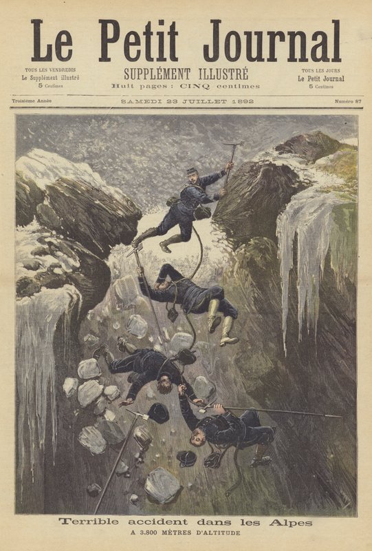 Alplerde korkunç kaza by after Henri Meyer
