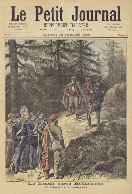 Korsikalı haydut Antoine Bellacoscia polise teslim oldu by after Henri Meyer
