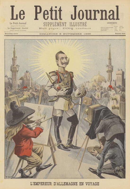 Alman İmparatoru seyahatlerinde by after Henri Meyer