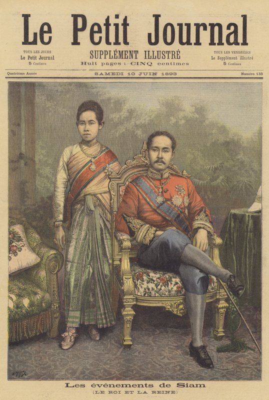 Siam Kralı ve Kraliçesi by after Henri Meyer