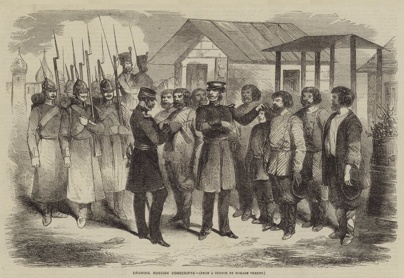 Rus Askerlerini Çizmek by after Horace Vernet