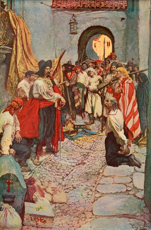 Vatandaşlardan haraç alma by after Howard Pyle