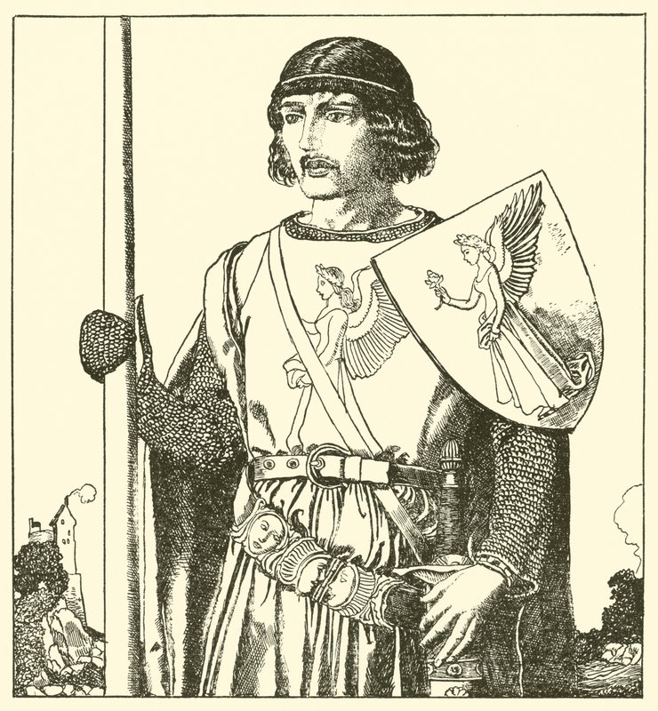 Galesli Sir Lamorack by after Howard Pyle