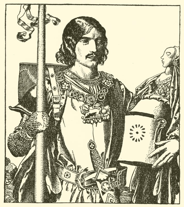 Gölün Efendisi Launcelot by after Howard Pyle