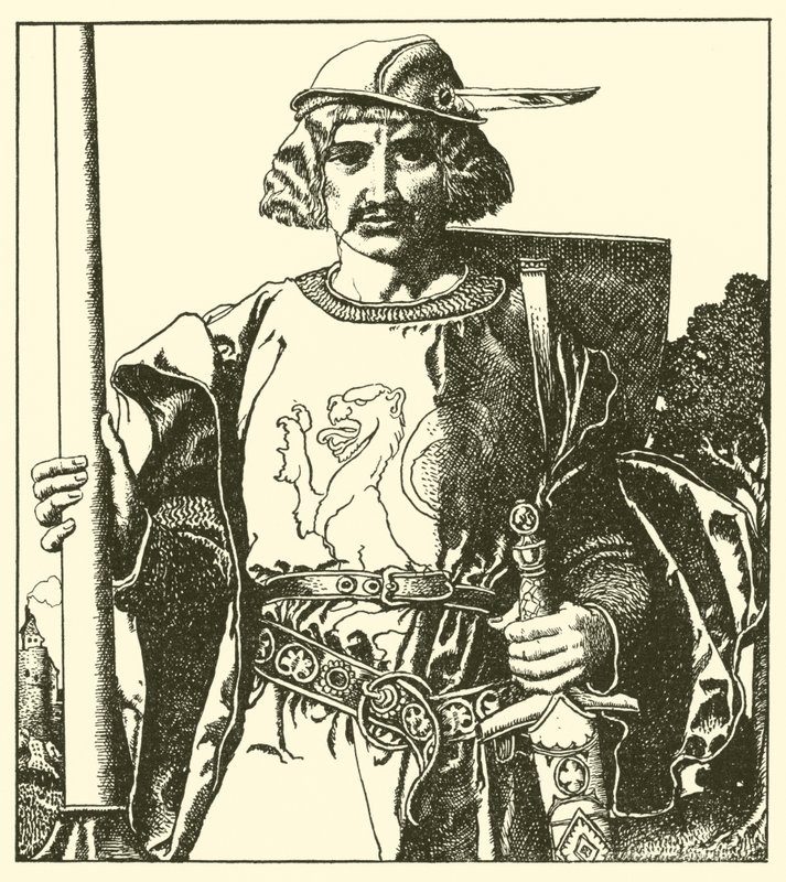 Sör Lionel İngiltere by after Howard Pyle