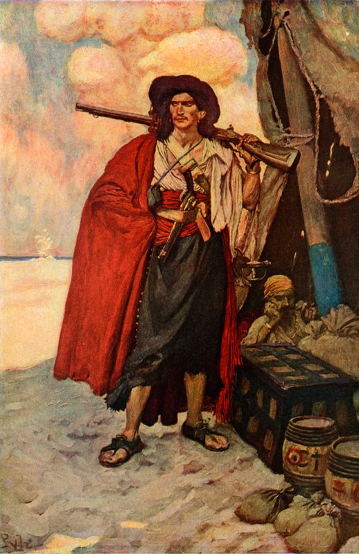 Korsan pitoresk bir adamdı by after Howard Pyle