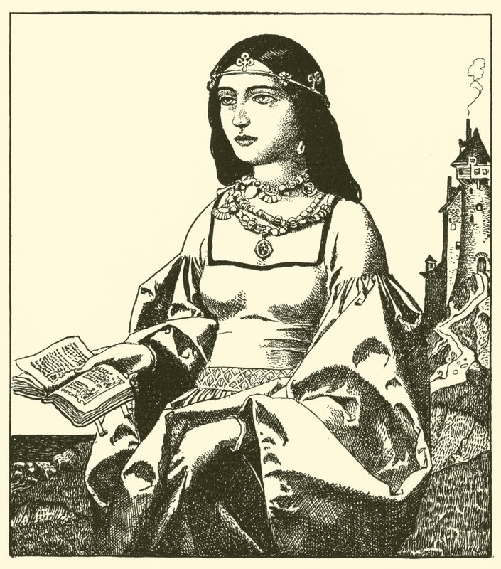 Leydi Belle Isoult by after Howard Pyle