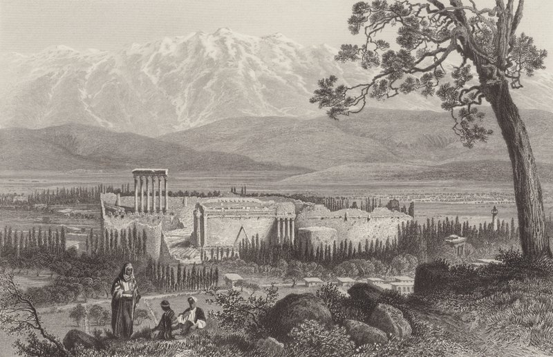 Lübnan Sıradağları ve Baalbec by after John Douglas Woodward