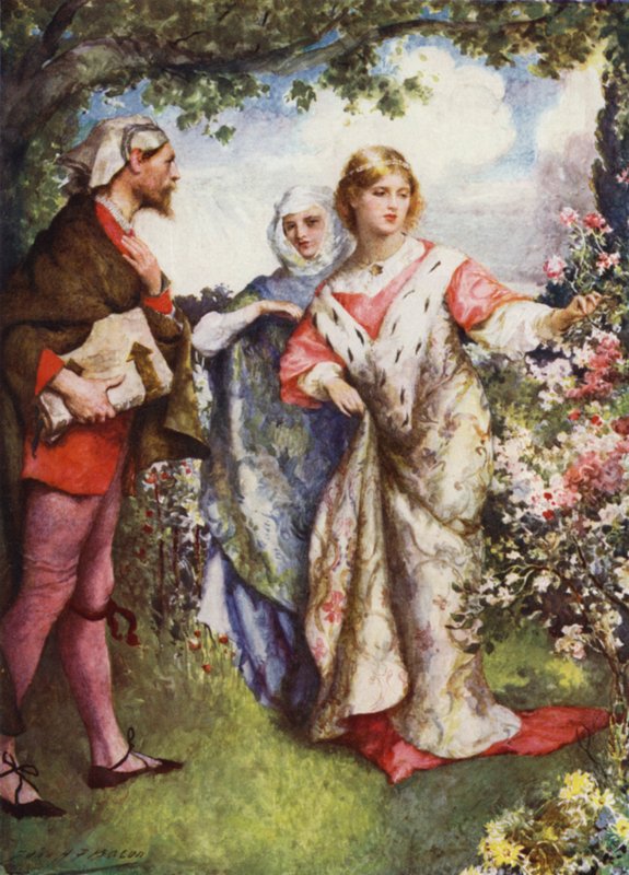 Emma ve Eğinhard by after John Henry Frederick Bacon