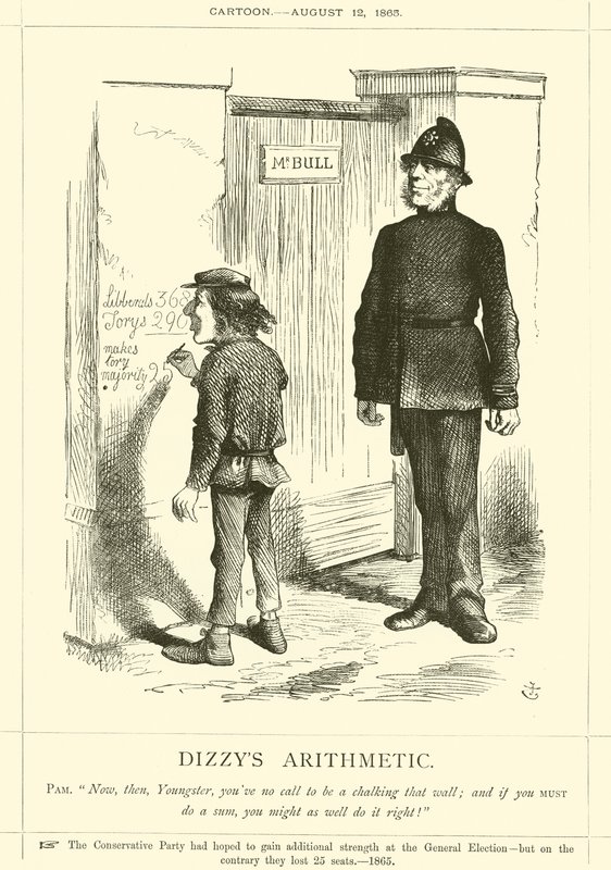 Dizzys Aritmetiği by after John Tenniel