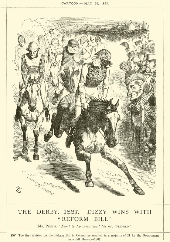 Derby, 1867, Dizzy Reform Bill ile kazandı by after John Tenniel