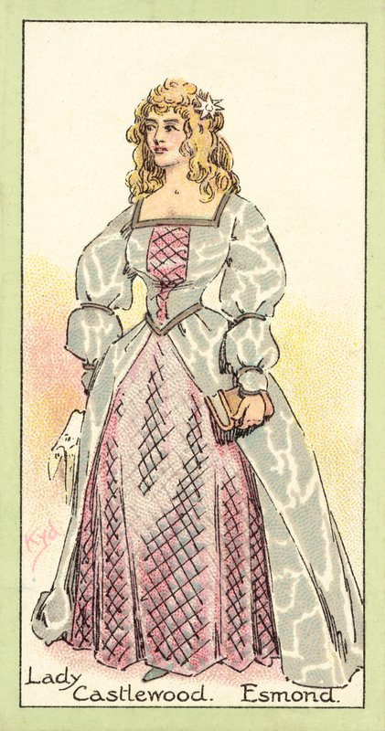 Leydi Castlewood, Esmond (kromolitho) by after Joseph Clayton Clarke